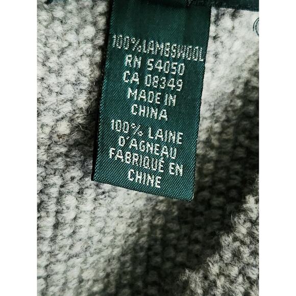 Lauren Ralph Lauren Vest Women's Sz L Equestrian Duck Hunting Knit Patchwork VTG - Picture 6 of 7